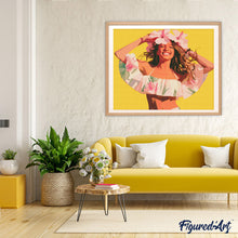 Load image into Gallery viewer, Diamond Painting - Joyful Girl 40x50cm canvas already framed