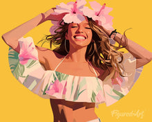 Load image into Gallery viewer, Diamond Painting - Joyful Girl 40x50cm canvas already framed