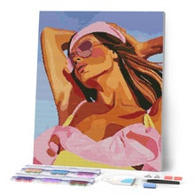Load image into Gallery viewer, Diamond Painting - Sun-Kissed Girl 40x50cm canvas already framed