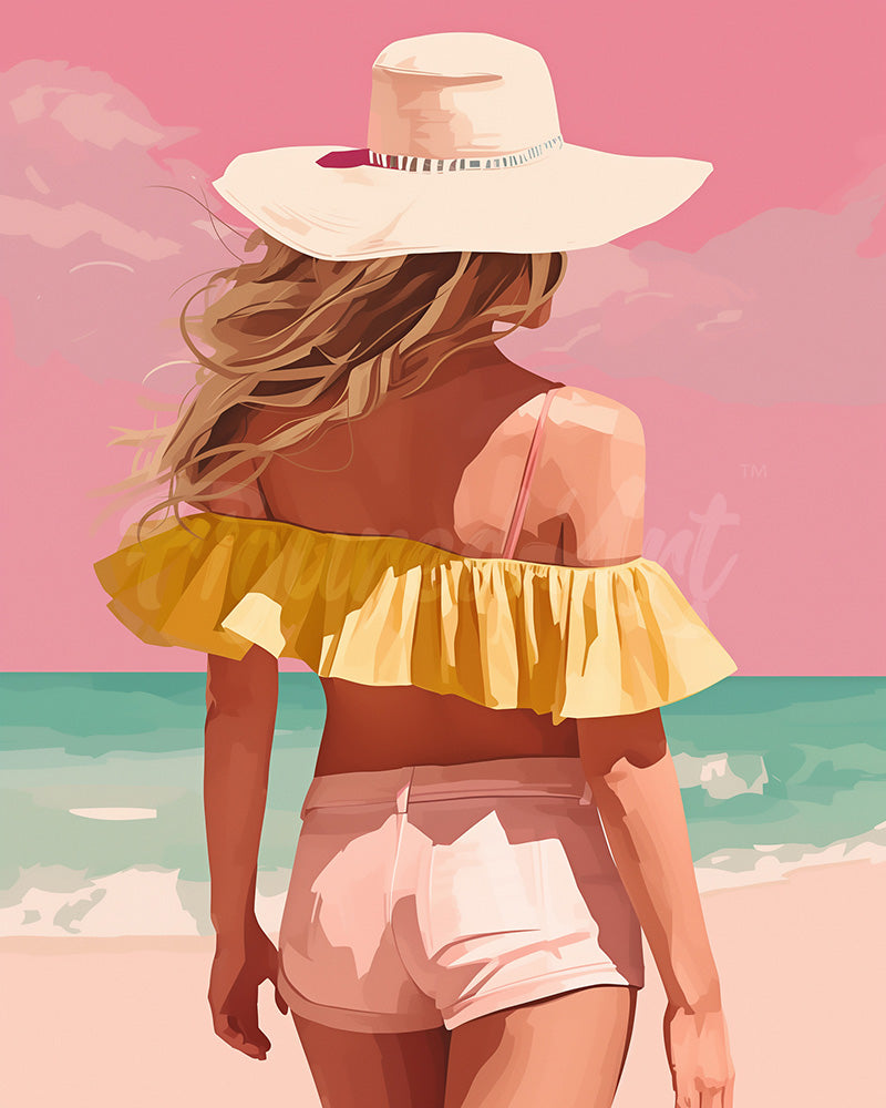 Diamond Painting - Beauty by the Sea 40x50cm canvas already framed