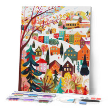 Load image into Gallery viewer, Diamond Painting - Colourful Winter Village