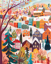 Load image into Gallery viewer, Diamond Painting - Colourful Winter Village