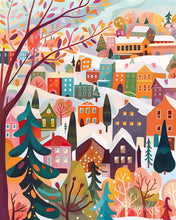 Load image into Gallery viewer, Diamond Painting - Colourful Winter Village