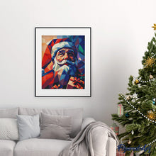 Load image into Gallery viewer, Diamond Painting - Polygon Santa canvas already framed