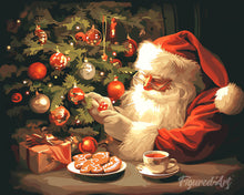 Load image into Gallery viewer, Diamond Painting - Jolly Santa's Evening canvas already framed