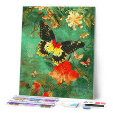 Load image into Gallery viewer, Diamond Painting - Troides Minos Butterfly canvas already framed