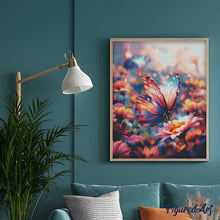 Load image into Gallery viewer, Diamond Painting - Foraging Butterfly canvas already framed
