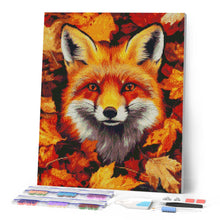 Load image into Gallery viewer, Diamond Painting - Fox in Autumn Leaves