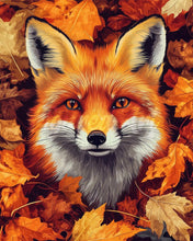 Load image into Gallery viewer, Diamond Painting - Fox in Autumn Leaves