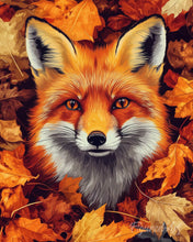 Load image into Gallery viewer, Diamond Painting - Fox in Autumn Leaves