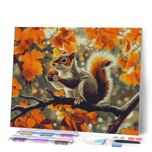 Load image into Gallery viewer, Diamond Painting - Autumn Squirrel canvas already framed