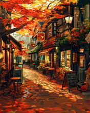 Load image into Gallery viewer, Diamond Painting - Autumn Café Street