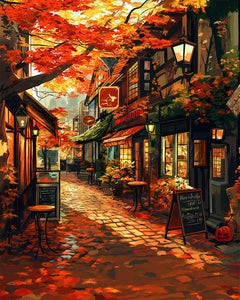 Diamond Painting - Autumn Café Street