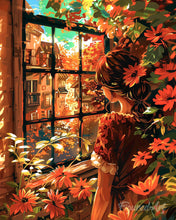 Load image into Gallery viewer, Diamond Painting - Window View of Autumn