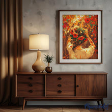 Load image into Gallery viewer, Diamond Painting - Girl with Autumn Wreath