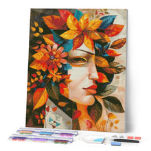 Load image into Gallery viewer, Diamond Painting - Picasso-inspired Autumn Leaf Mask