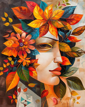 Load image into Gallery viewer, Diamond Painting - Picasso-inspired Autumn Leaf Mask
