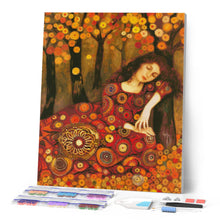 Load image into Gallery viewer, Diamond Painting - Klimt-inspired Autumn Lady