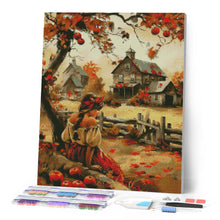 Load image into Gallery viewer, Diamond Painting - Vintage Country Girl in Autumn