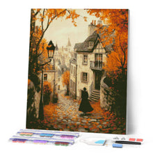 Load image into Gallery viewer, Diamond Painting - Old Town Autumn Walk