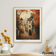 Load image into Gallery viewer, Diamond Painting - Old Town Autumn Walk