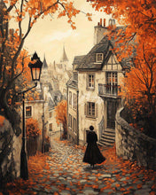 Load image into Gallery viewer, Diamond Painting - Old Town Autumn Walk