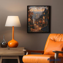 Load image into Gallery viewer, Diamond Painting - Old Town Autumn Street canvas already framed