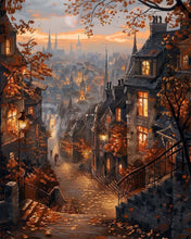 Load image into Gallery viewer, Diamond Painting - Old Town Autumn Street