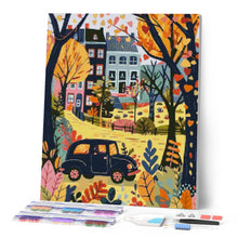 Load image into Gallery viewer, Diamond Painting - Autumn Classic Car Scene