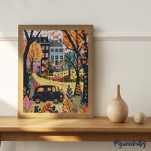 Load image into Gallery viewer, Diamond Painting - Autumn Classic Car Scene