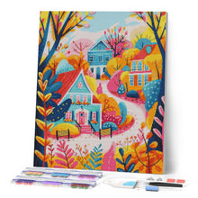 Load image into Gallery viewer, Diamond Painting - Colourful Autumn Houses