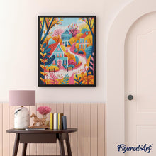 Load image into Gallery viewer, Diamond Painting - Colourful Autumn Houses