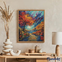 Load image into Gallery viewer, Diamond Painting - Van Gogh-inspired Surreal Autumn canvas already framed