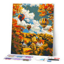 Load image into Gallery viewer, Diamond Painting - Autumn Balloon Adventure