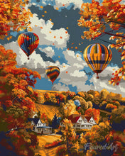 Load image into Gallery viewer, Diamond Painting - Autumn Balloon Adventure