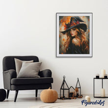 Load image into Gallery viewer, Diamond Painting - The Pretty Witch canvas already framed