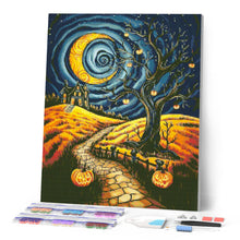 Load image into Gallery viewer, Diamond Painting - Spooky Moonlit Path