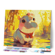 Load image into Gallery viewer, Diamond Painting - Happy Baby Hippo
