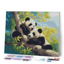 Load image into Gallery viewer, Diamond Painting - Pandas on a Branch