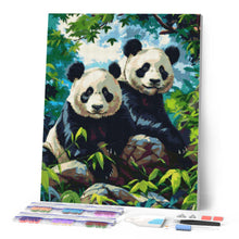 Load image into Gallery viewer, Diamond Painting - Giant Panda Twins