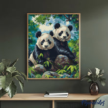 Load image into Gallery viewer, Diamond Painting - Giant Panda Twins