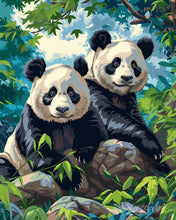 Load image into Gallery viewer, Diamond Painting - Giant Panda Twins