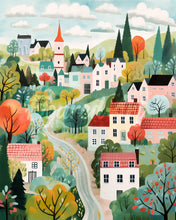Load image into Gallery viewer, Diamond Painting - Green Enchanted Village