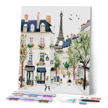 Load image into Gallery viewer, Diamond Painting - Watercolour Paris Street