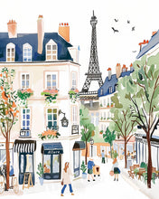 Load image into Gallery viewer, Diamond Painting - Watercolour Paris Street