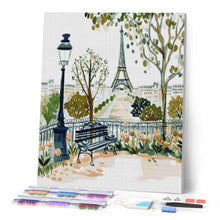 Load image into Gallery viewer, Diamond Painting - Watercolour Paris Garden