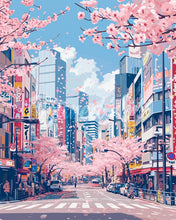 Load image into Gallery viewer, Diamond Painting - Tokyo Cherry Blossoms