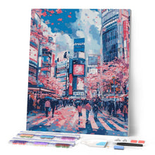 Load image into Gallery viewer, Diamond Painting - Shibuya Cherry Blossoms