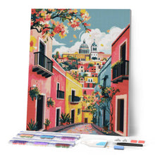 Load image into Gallery viewer, Diamond Painting - Vivid Mediterranean Alley