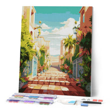 Load image into Gallery viewer, Diamond Painting - Coastal Staircase